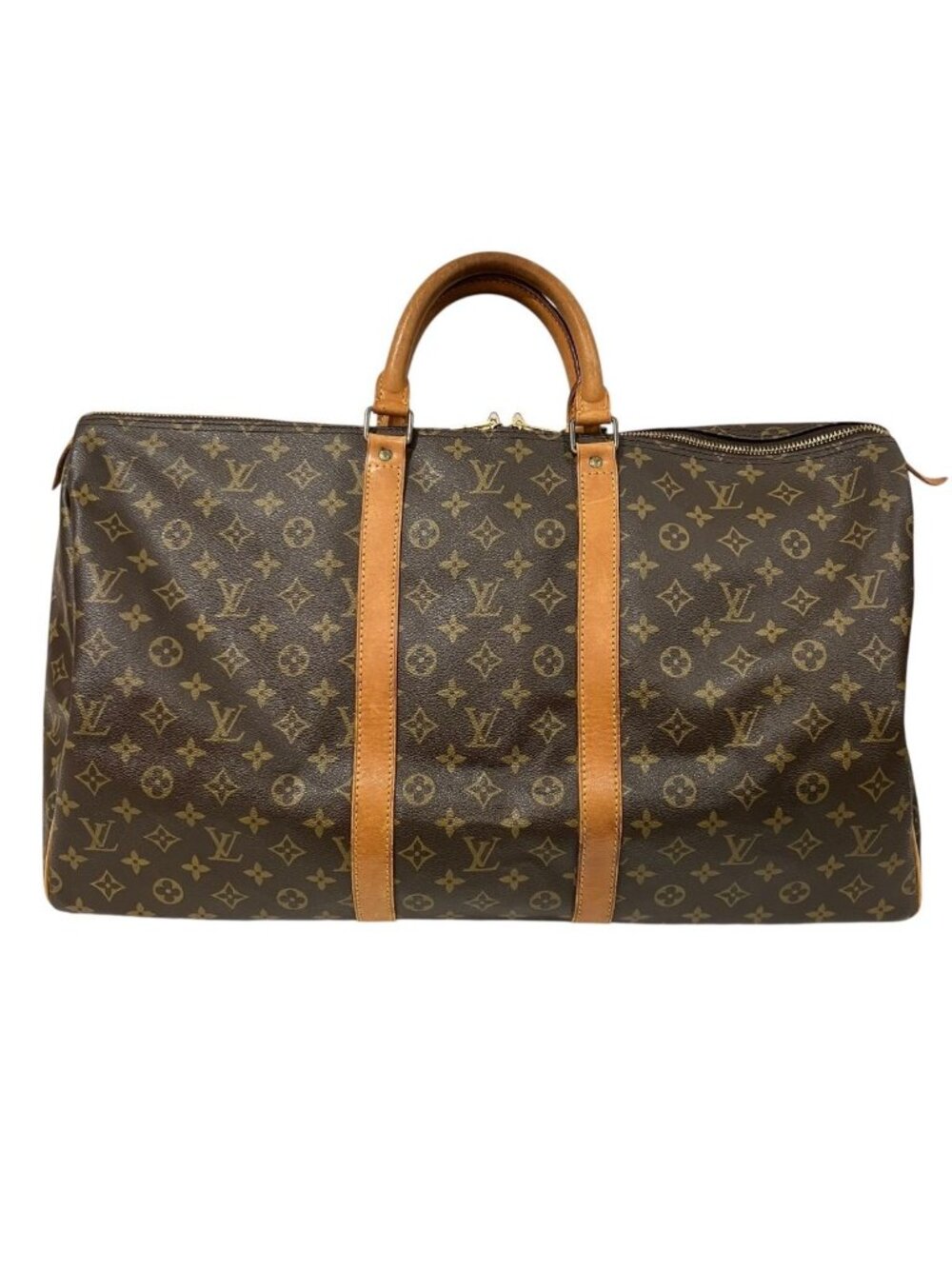Louis Vuitton Keepall 55 Monogram Boston Bag Canvas